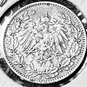 Marca alemana de 1/2 1912J grandes detalles. J Mint es extremadamente difícil de encontrar - Imagen 1 de 2