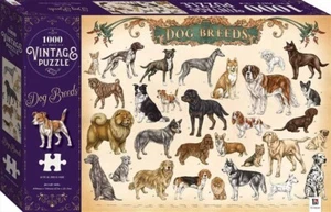 Rompecabezas sierra estilo vintage 1000 razas de perros Hinkler - Imagen 1 de 1