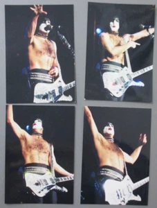 KISS photos color concert 3 1/2" X5" Pro Shot + FOUR Paul Stanley photos ! - Picture 1 of 1