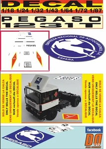 DECAL PEGASO 1231T BOCANEGRA 1983 (08) - Picture 1 of 1