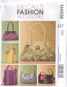 Accesorios de moda McCall's M4936 bolsos forrados con bolsillos interiores - Imagen 1 de 2