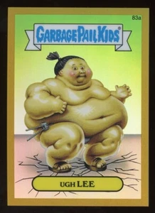 UGH LEE 2014 GPK Garbage Pail Kids Chrome GOLD REFRACTOR 83a SP 37/50 - Picture 1 of 2