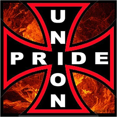 RADSTICKERS Union pride, hard hat stickers, tool box sticker, CU-6