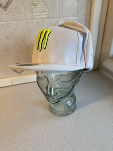 Monster Energy Authentic White Trapper Cap Men’s Size 7 1/8 - Picture 1 of 7