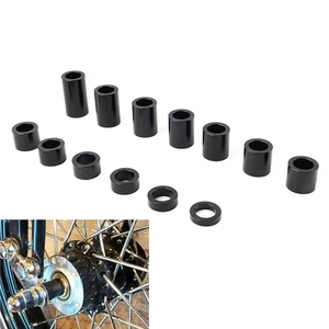 Wheel Axle Spacers ID 1" OD 1 1/2" For Harley Touring Road Glide Softail BLK - Picture 1 of 11