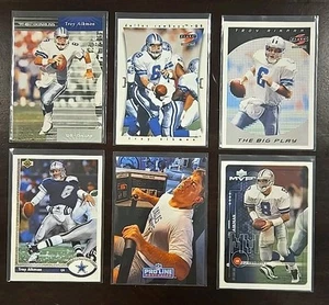 Troy Aikman - (6) Lotto di carte - Dallas Cowboys - Foto 1 di 2