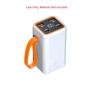 4 Slots 21700 Battery Power Shell Charger Box LCD Display Power Bank DIY Case - Picture 1 of 14