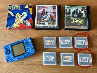 Consola NeoGeo Pocket Color Azul Camuflaje + 7 Juegos (y 2 Juegos para arreglar) Foto 1 de 4