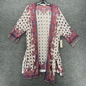 Chicos Strickjacke Pullover 1 Damen M Paisley vorne offen Cover Up Beachy Resort - Bild 1 von 8