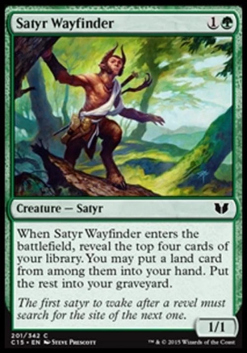 Satyr Wayfinder - Light Play MTG Commander 2015 - Image 1 of 1