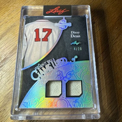 Dizzy Dean 2025 Spectacular When It Was a Game Used Dual Jersey 4/20 Encased - Image 1 of 2