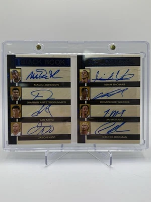 Libro negro Leaf History 2025 automático mágico Giannis Yao Kidd Ja Rodman azul/4 SSP Foto 1 de 3