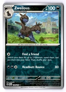 Zweilous Reverse Holo Uncommon SV02: Paldea Evolved 139/193 NM - Picture 1 of 2