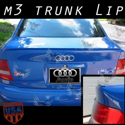 (244L) Se adapta a: Audi A4 1996-2001 4 puertas sedán maletero trasero complemento estilo M3 alerón labial  Foto 1 de 2