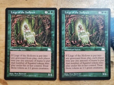 2x MTG Magic The Gathering Liege of the Hollows [Weatherlight] Trading Cards - Image 1 of 3