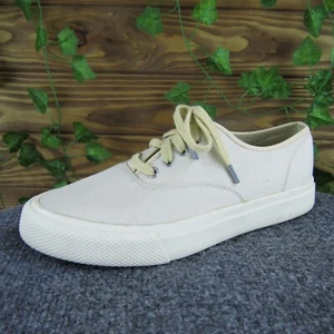 Zapatos blancos con cordones de lona RRL Ralph Lauren Norfolk para hombre talla 5,5 - Imagen 1 de 8