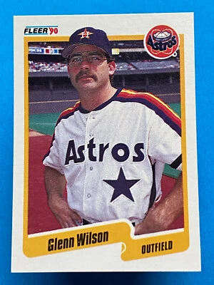 1990 Fleer Glenn Wilson #240 Houston Astros - Image 1 of 2