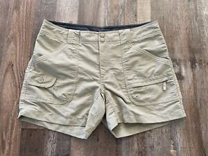 Women’s The North Face Hiking Shorts Size 12 Light Brown Color