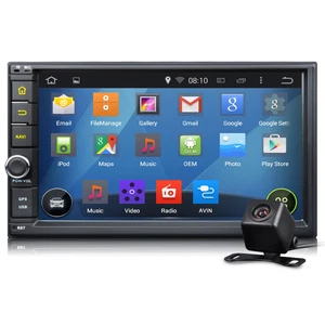 Head Unit Android 4.4 7" Double Din Car Stereo GPS Sat Nav BT Touch RDS+Camera l - Picture 1 of 12