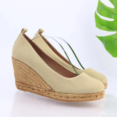 Zapato de salón VISCATA Rosas para mujer talla 41 10 tacón de cuña alpargata salvia ligera Foto 1 de 4