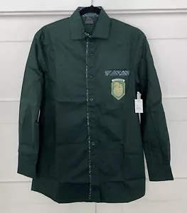 Universal Studios Harry Potter Shirt Slytherin Wappen Knopfleiste Kleid Shirt XS - Bild 1 von 7