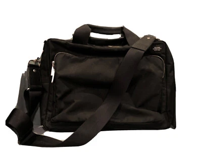 Bolso Mensajero para Laptop Jack Spade Warren Street New York Negro con Asa de Cuero Foto 1 de 4