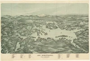 Poster - Lake Winnipesaukee Vintage Pictorial Map (1903) Reproduction, 4 Sizes - Picture 1 of 20
