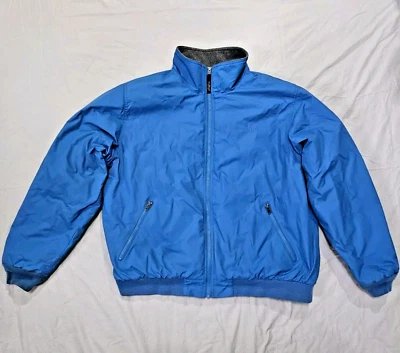 VTG LL BEAN Men's Blue Winter Jacket Coat Nylon Fleece Lined Thinsulate 205107 - Image 1 of 4