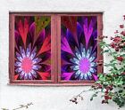 3D Pink Lotus A465 Window Film Print Sticker Cling Stained Glass UV Zoe