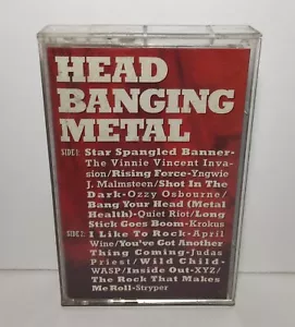 Head Banging Metal Cassette Tape Ozzy Quiet Riot Krokus Judas Priest Stryper - Picture 1 of 5