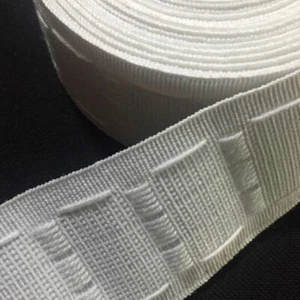 50mm PENCIL PLEAT CURTAIN HEADER TAPE x 50 metre Roll 3 pocket Gather Heading 2" - Picture 1 of 6