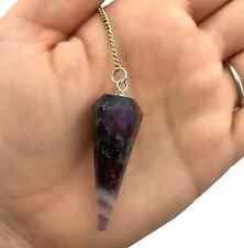 Amethyst Crystal Pendulum - Dowsing Pendulum - Reiki Healing Crystals USA stock