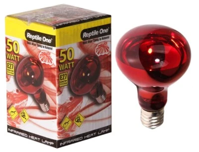 Reptile One 50 Watt Infrared Heat Globe Lamp Eddison Screw Fitting Snakes - image 1 of 4