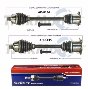 For Audi A6 Quattro AWD 05-11 Pair of Front CV Axle Shaft Assies SurTrack Set - Picture 1 of 1