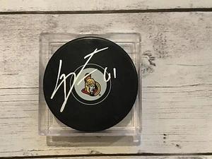 Mark Stone Signed Autographed Ottawa Senators Hockey Puck d - Picture 1 of 1