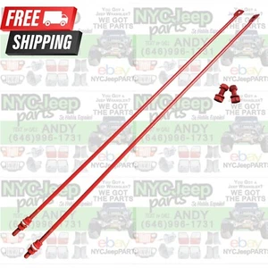 Red 87-95 Jeep Wrangler YJ OEM Firewall SUPPORT Bar Rods Grille Radiator Tub Set - Imagen 1 de 18