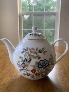 Vintage Royal Tara Harmony Teapot Butterflies Floral Galway Ireland - Picture 1 of 21