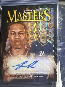 Jordan Hawkins /25 Finest Masters Auto RC Black Geometric Refractor 2023-24 - Bild 1 von 2