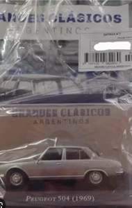 SIN USAR OFICIAL PEUGEOT 504 1969 1/43 MODELO LUPPA COLECCIÓN CLÁSICA ARGENTINA - Imagen 1 de 2
