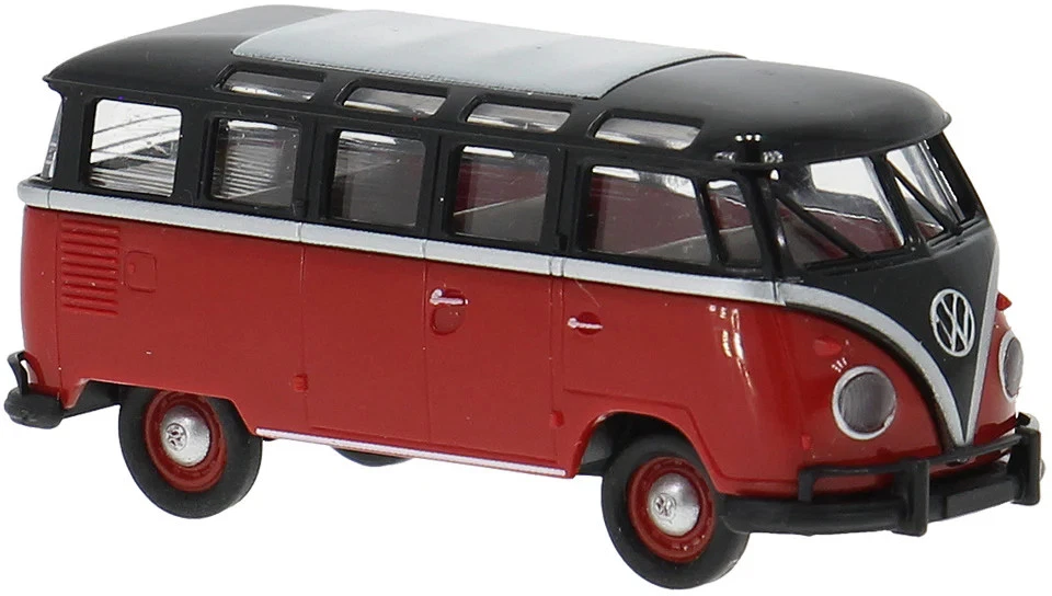 Brekina 1/87 1960 VW T1b Samba negro/rojo 31852 Foto 1 de 1