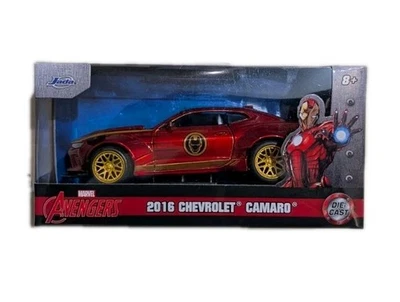 Auto Iron-Man,  Jada,  Chevy Camaro 2016 1:32 Modello - Marvel - Immagine 1 di 4
