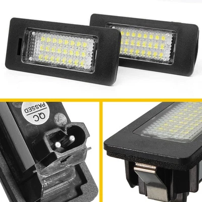Luz LED de matrícula 2 piezas para BMW E90 E5 E39 E92 E60 E61 E70 súper brillante Foto 1 de 4