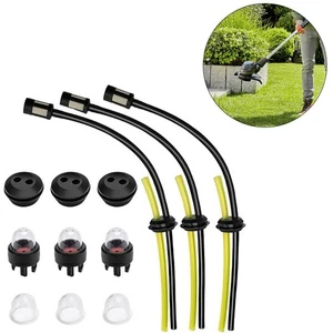Comprehensive Lawn Mower Fuel Pipe Joint Kit with Filter Assemblies and Gaskets - Picture 1 of 12