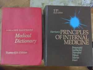 Harrison's Principles Internal Medicine 11th & Dorland"s Medical Dictionary 25th - Picture 1 of 5