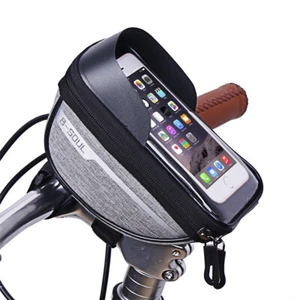 Bicycle Bag Waterproof Touch Screen Front Top Tube Frame Bag Phone Holder Case - Picture 1 of 16