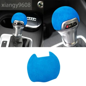 For Audi A3 Q2 S3 TT 2014-22 Inner Gear Shift Knob Cover Accessories Suede Blue - Picture 1 of 10