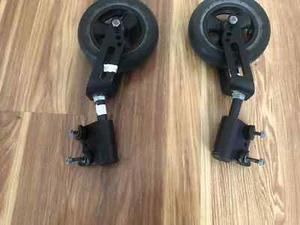 Quickie 2 Manual Wheelchair Caster Wheels Fork W/ Tires - Picture 1 of 11