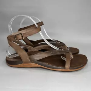 Chaco Damengröße 7 Sofia dunkelbraune Ledersandalen - Bild 1 von 11