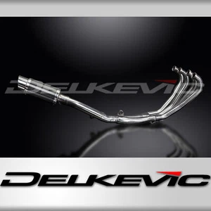 Honda CBR600F Hurricane 1987-1990 Full Exhaust 4-1 8" Round Carbon Muffler - Bild 1 von 5