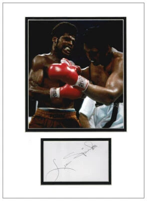 Leon Spinks Autograph Signed Display - Image 1 of 2
